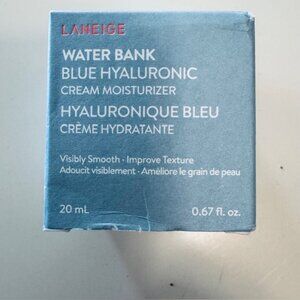 NIB Laneige Water Bank Blue Hyaluronic Cream Moisturizer .67 oz.